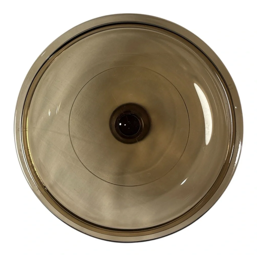 Vintage Corning Vision Pyrex Amber Brown V-1-C Replacement LID Only 6.5”